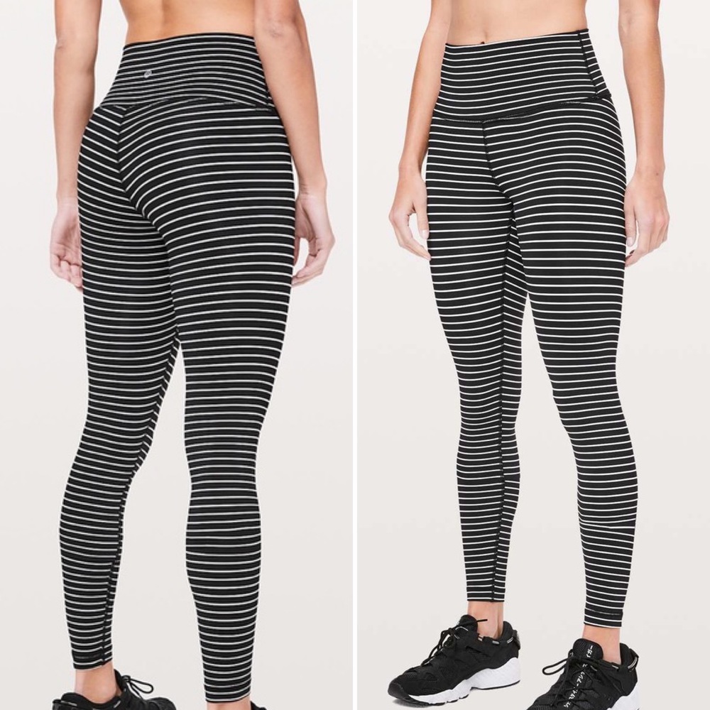 Lululemon Wunder Under HR Parallel Striped Legging